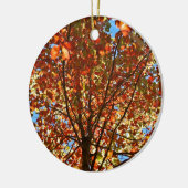 Najaar bladeren Fireworks Keramisch Ornament (Links)