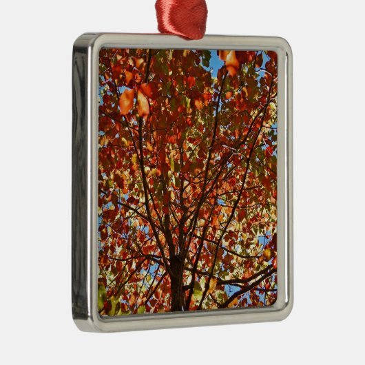 Najaar bladeren Fireworks Metalen Ornament (Rechts)