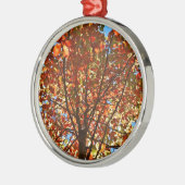 Najaar bladeren Fireworks Metalen Ornament (Links)