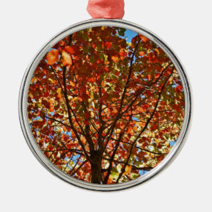 Najaar bladeren Fireworks Metalen Ornament