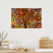 Najaar bladeren Fireworks Poster (Keuken)