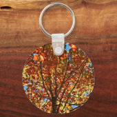 Najaar bladeren Fireworks Sleutelhanger (Voorkant)