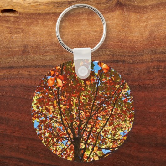 Najaar bladeren Fireworks Sleutelhanger (Voorkant)