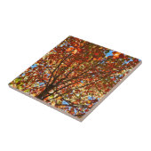 Najaar bladeren Fireworks Tegeltje (Zijkant)