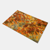 Najaar bladeren Oranje Herfst Deurmat (Schuin)