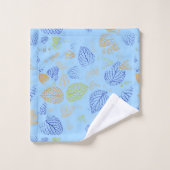 Najaar, bladpatroon 3 bad handdoek (Wasdoekje)
