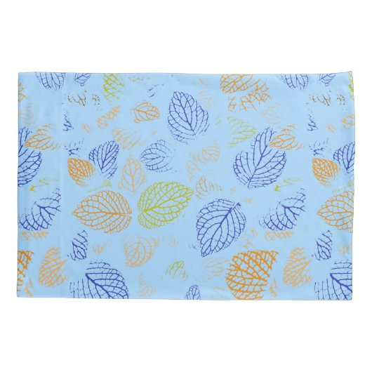 Najaar, bladpatroon 3 kussensloop (Achterkant)