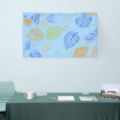 Najaar, bladpatroon 3 spandoek (Beurs)