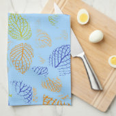 Najaar, bladpatroon 3 theedoek (Quarter Fold)