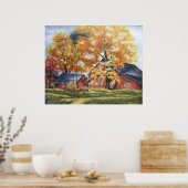 Najaar Boerderij House Poster (Keuken)