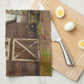 Najaar Boerderij Scene Kitchen Towel Theedoek (Quarter Fold)
