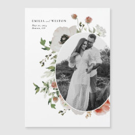 Najaar Bohemian Fall Wedding Save the Date Magnet Magnetische Uitnodiging