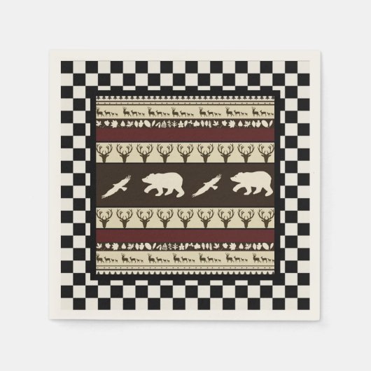 Najaar bossen papier servetten (Voorkant)