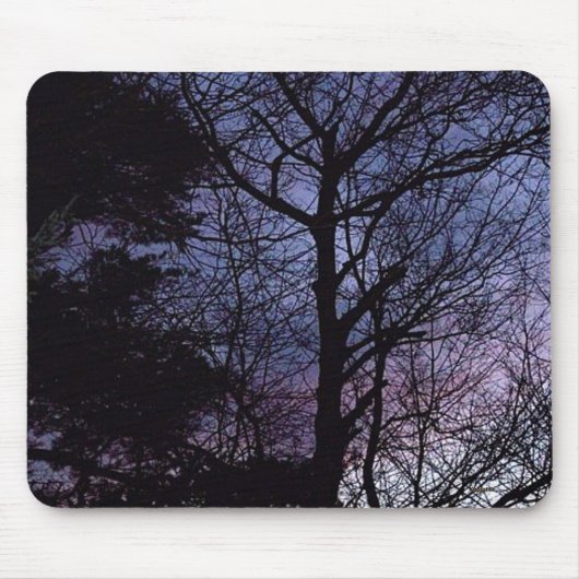 Najaar Bossen Silhouette Sunset Muismat (Voorkant)