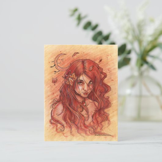 Najaar Briefkaart Moon (Staand voorkant)