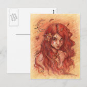 Najaar Briefkaart Moon (Voorkant / Achterkant)