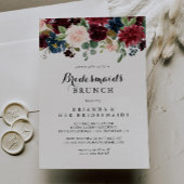 Najaar Calligrafie Bridesmaids Brunch Shower Kaart