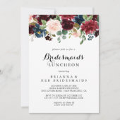 Najaar Calligrafie Bridesmaids Luncheon Shower Kaart (Voorkant)