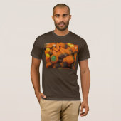 Najaar Candy Corn Mannen Crew T-Shirt (Voorkant volledig)