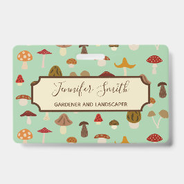 Najaar champignons Business Badge