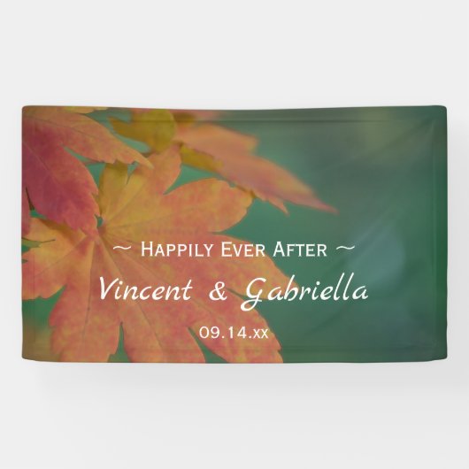 Najaar Colors Wedding Spandoek (Horizontaal)