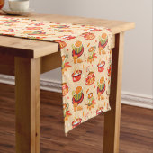 Najaar Cozy Pumpkin Spice Short Table Runner Korte Tafelloper (Voorbeeld)