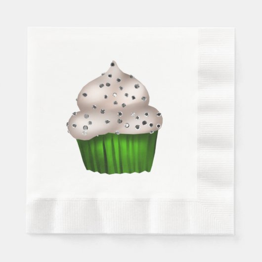 Najaar Cupcake Paper Napkin. Servet (Voorkant)