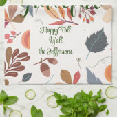 Najaar "dankbaar" Happy Herfst Y-all Theedoek (Gevouwen)