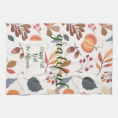 Najaar "dankbaar" Happy Herfst Y-all Theedoek (Horizontaal)