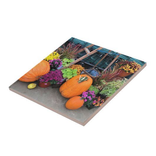 Najaar Decor Tegeltje (Zijkant)