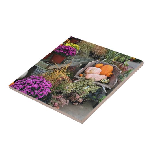 Najaar Decor Tegeltje (Zijkant)