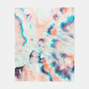 Najaar Dirty Art Graffiti. Tie Dye Shibori. Bordo Fleece Deken