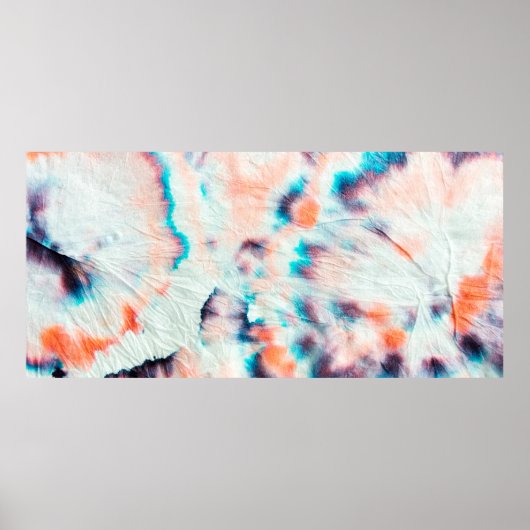 Najaar Dirty Art Graffiti. Tie Dye Shibori. Bordo Poster (Voorkant)