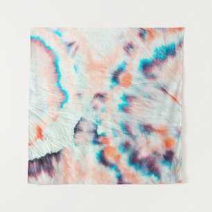 Najaar Dirty Art Graffiti. Tie Dye Shibori. Bordo Wandkleed