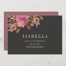 Najaar Dream | Weddenschap Mijn Bridesmaid Kaart