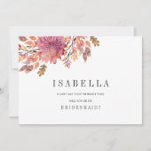 Najaar Dream | Weddenschap Mijn Bridesmaid Kaart (Voorkant)