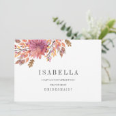 Najaar Dream | Weddenschap Mijn Bridesmaid Kaart (Staand voorkant)