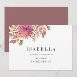 Najaar Dream | Weddenschap Mijn Bridesmaid Kaart