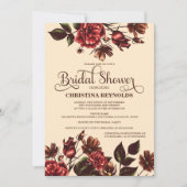 Najaar en Herfst Floral Vrijgezellenfeest Kaart (Voorkant)
