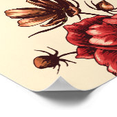 Najaar- en Herfst-graafmachine Poster (Hoek)