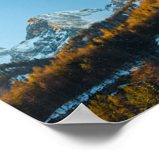 Najaar- en winterlandschap poster (Hoek)