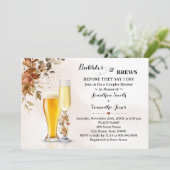 Najaar Eucalyptus Bubbles and Brews Vrijgezellenfe Kaart (Staand voorkant)