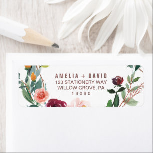 Najaar Floral Roos Gold Light Wedding Etiket