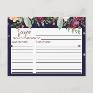 Najaar Floral Roos Gold Vrijgezellenfeest Recipe K Briefkaart