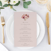 Najaar Floral Teacup Herfst Menu Vrijgezellenfeest