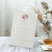 Najaar Floral Teacup Herfst Menu Vrijgezellenfeest Reclamebord Met Voetstuk