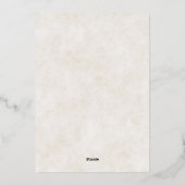 Najaar gemengde waterverf florale bruiloft folie uitnodiging (Achterkant)