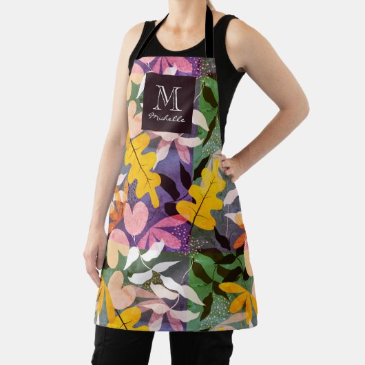 Najaar gepersonaliseerd monogram Abstract Floral S Schort (Insitu)