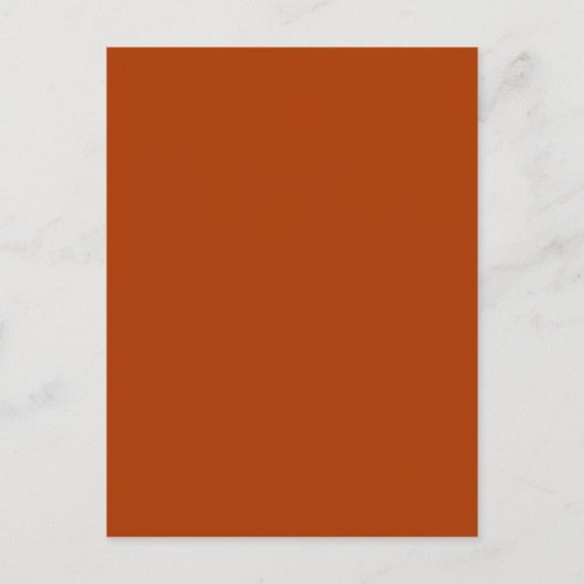 Najaar Gold Deep Rust alleen Oranje kleuren Briefkaart (Voorkant)
