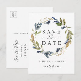 Najaar Greenery sparen het Briefkaart van de Datum